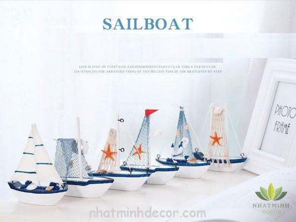 Mô hình con thuyền phong cách Santorini 10 Trang trí phong cách biển santorini