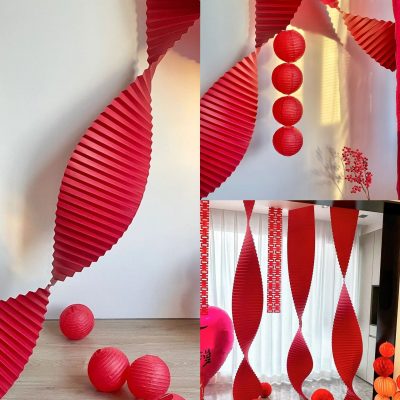 Giấy Xếp Ly Dài Trang Trí Nhà Cửa, Phụ Kiện Chụp Ảnh 12