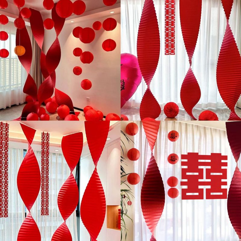 Giấy Xếp Ly Dài Trang Trí Nhà Cửa, Phụ Kiện Chụp Ảnh 8