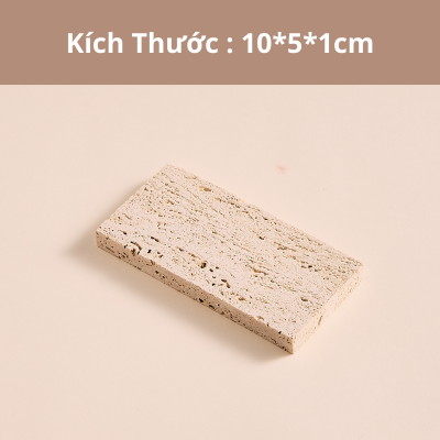 Đá Vôi chụp ảnh trang sức, bông tai, vòng cổ màu be, phong cách ins. 26