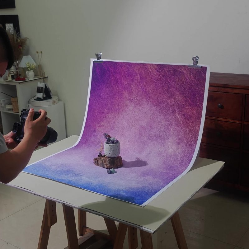 Vải nền nhuộm màu loang kiểu retro nguyên bản 12