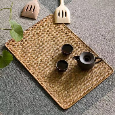 Tấm lót bàn trà thảm cỏ phong cách Nhật Bản 18
