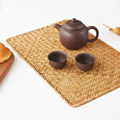 Tấm lót bàn trà thảm cỏ phong cách Nhật Bản 21